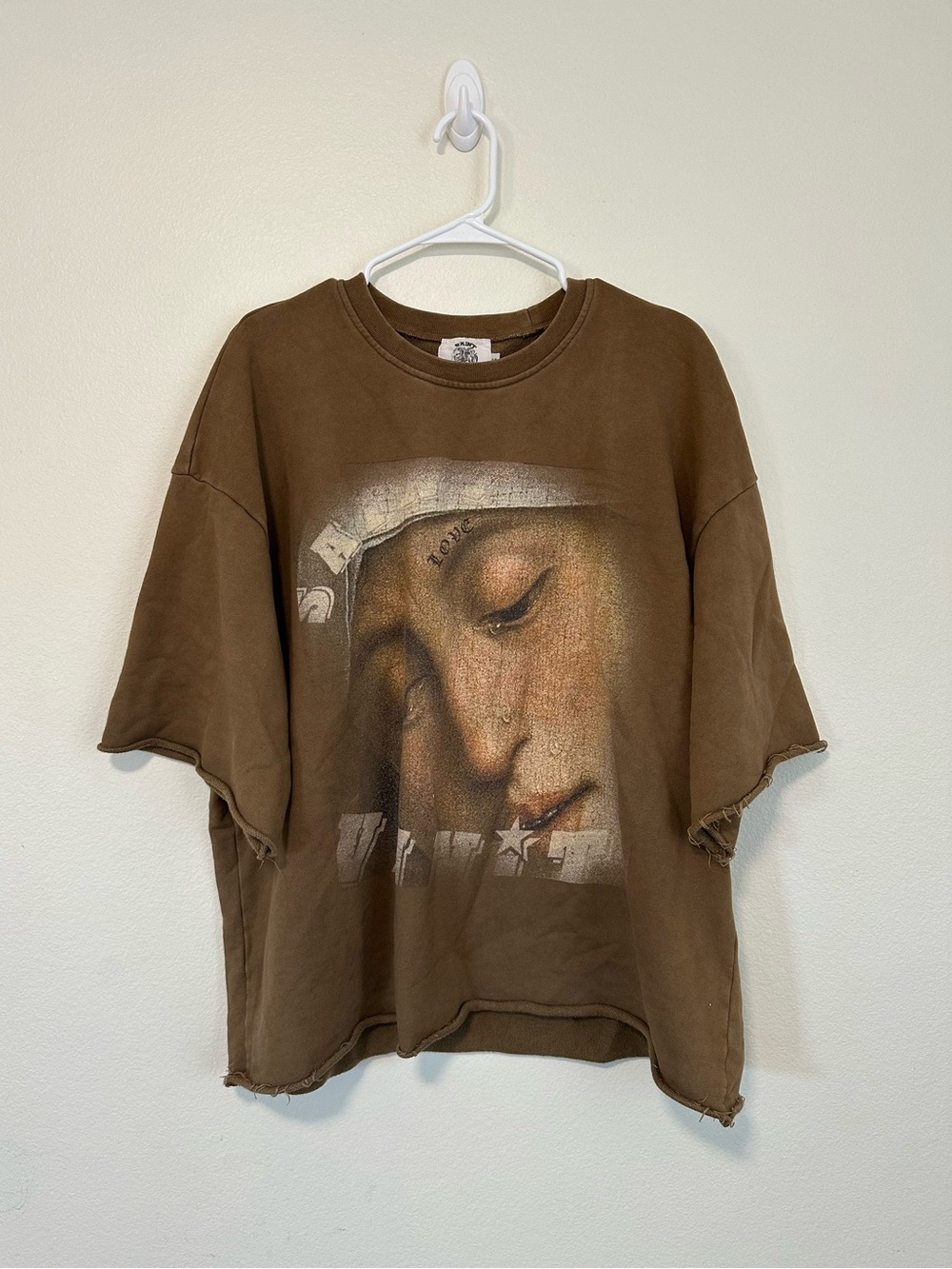 Saint Vanity Love Oversized cropped sweater shirt